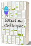 250-Page Canva eBook & Course Workbook Template | Editable Digital Book Layout for Coaches, Creators & Entrepreneurs