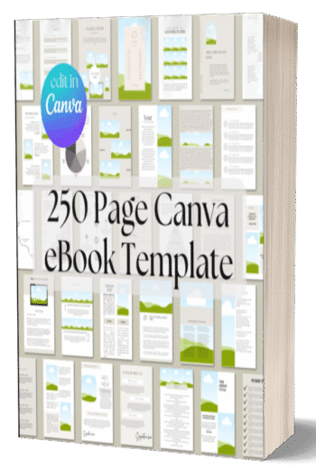 250-Page Canva eBook & Course Workbook Template | Editable Digital Book Layout for Coaches, Creators & Entrepreneurs