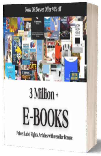3 Million+ PLR eBooks & Articles Mega Bundle with Resell Rights | Ultimate Digital Content Library for Passive Income