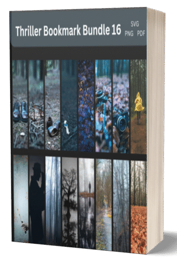 Thriller Bookmark Bundle, Horror Crime Thriller Bookmarks - Digital, downloadable bookmark