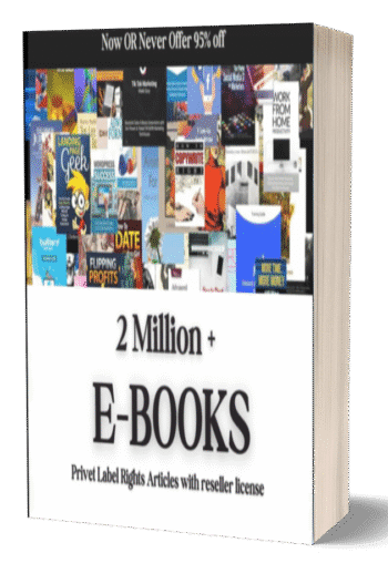 2 Million+ Ebooks + 2 Million PLR Articles Bonus with reseller rights | 2M Ebooks bundle